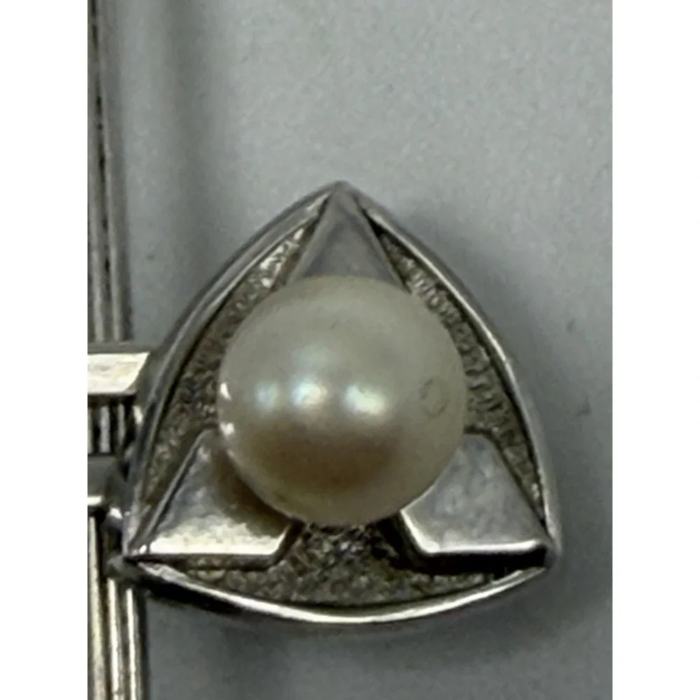 Mitsubishi 1969 Tie Clip Vintage Silver Toned Rare 2.5
